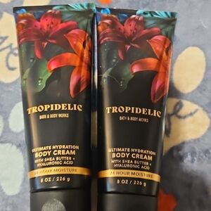Bath & Body Works Tropidelic Body Cream - Black and Red